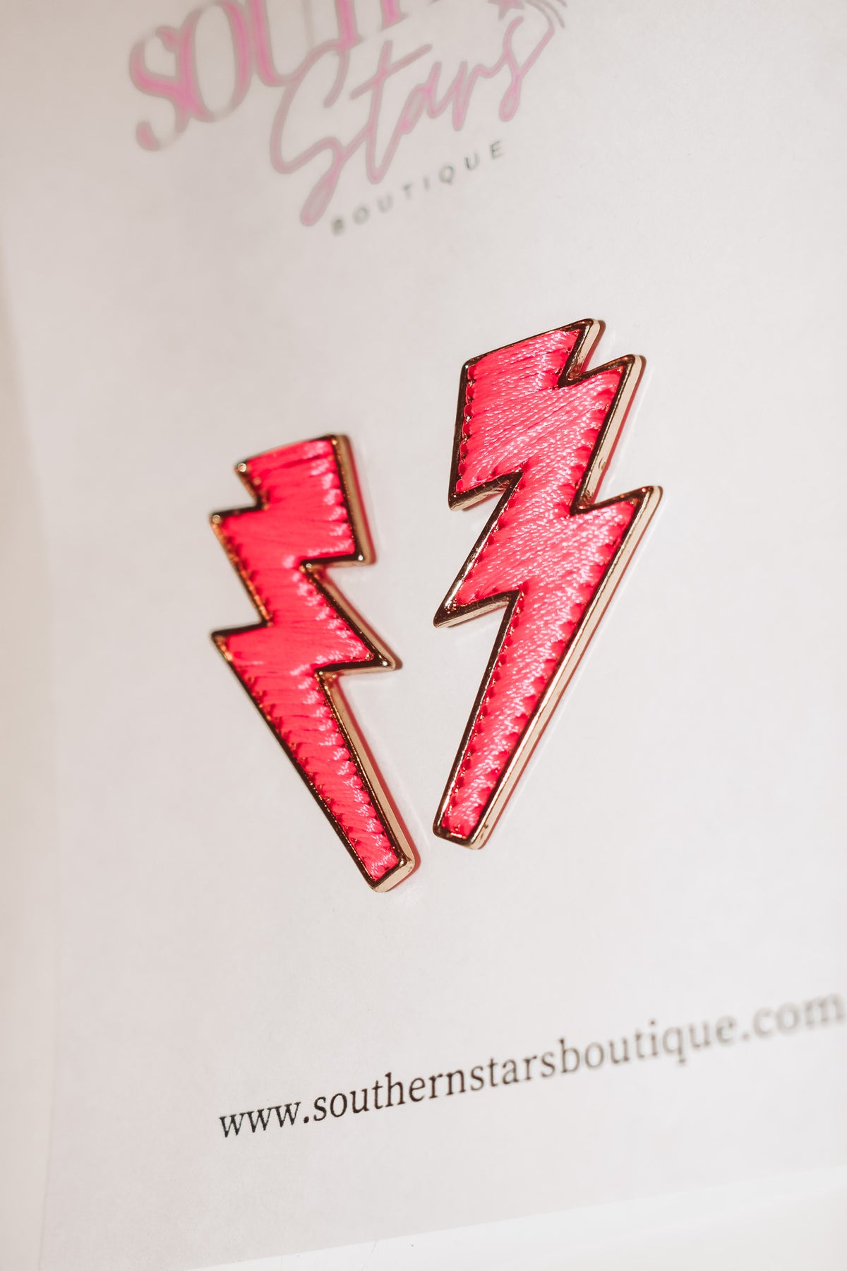 Thunderstruck Earrings - Pink