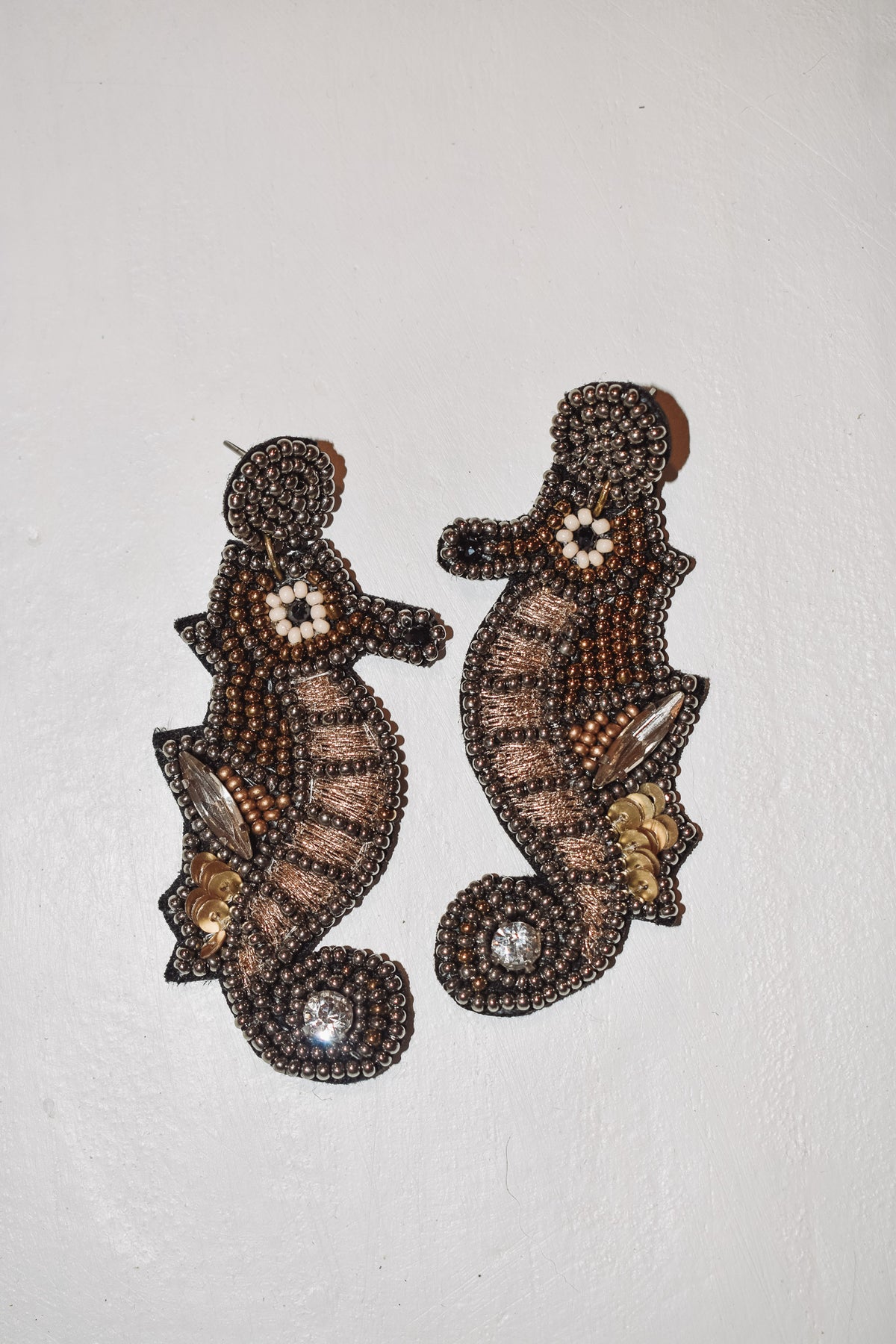 Seahorse Beaded Earrings