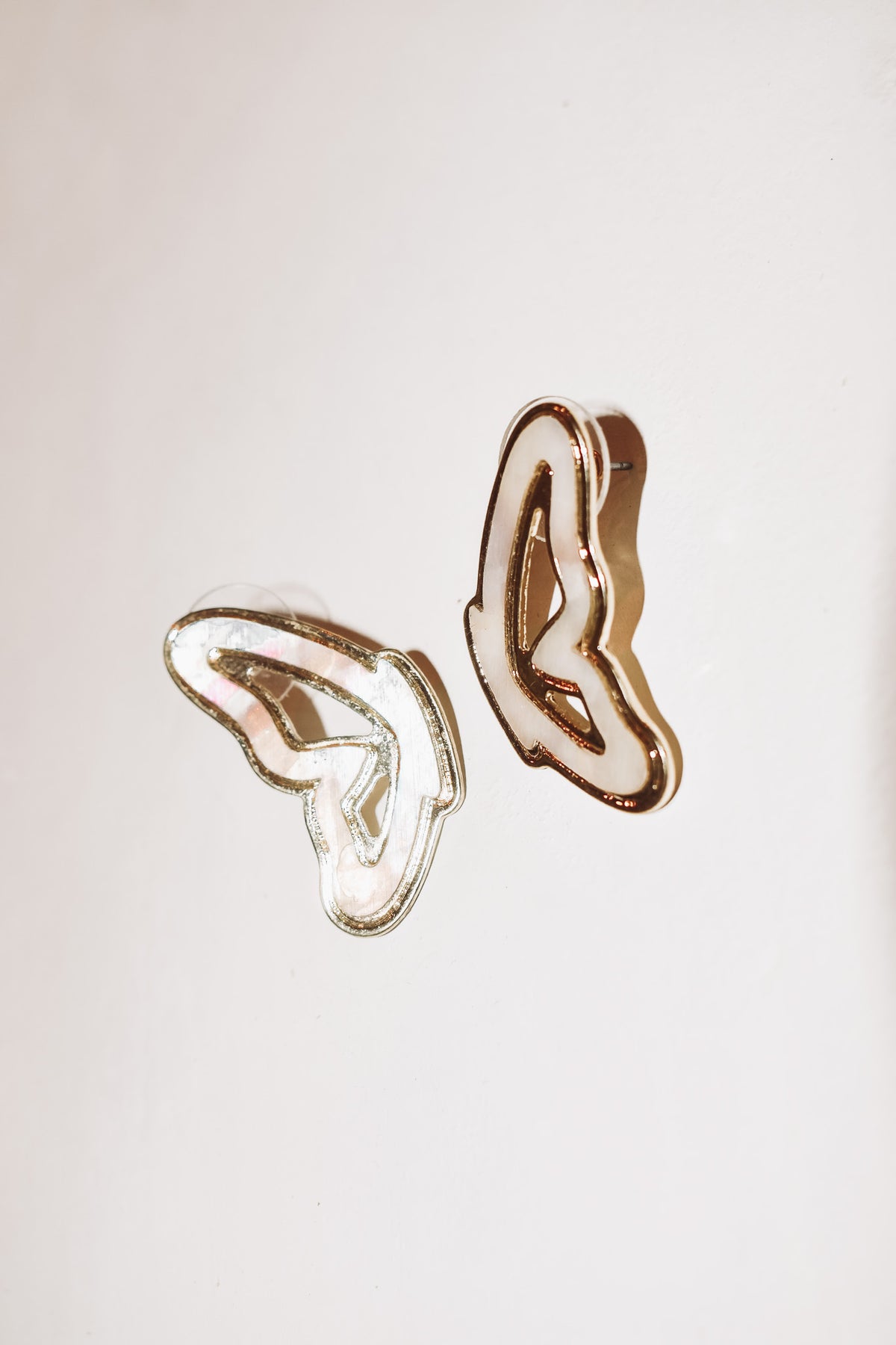 Flying Solo Winged Post Earrings