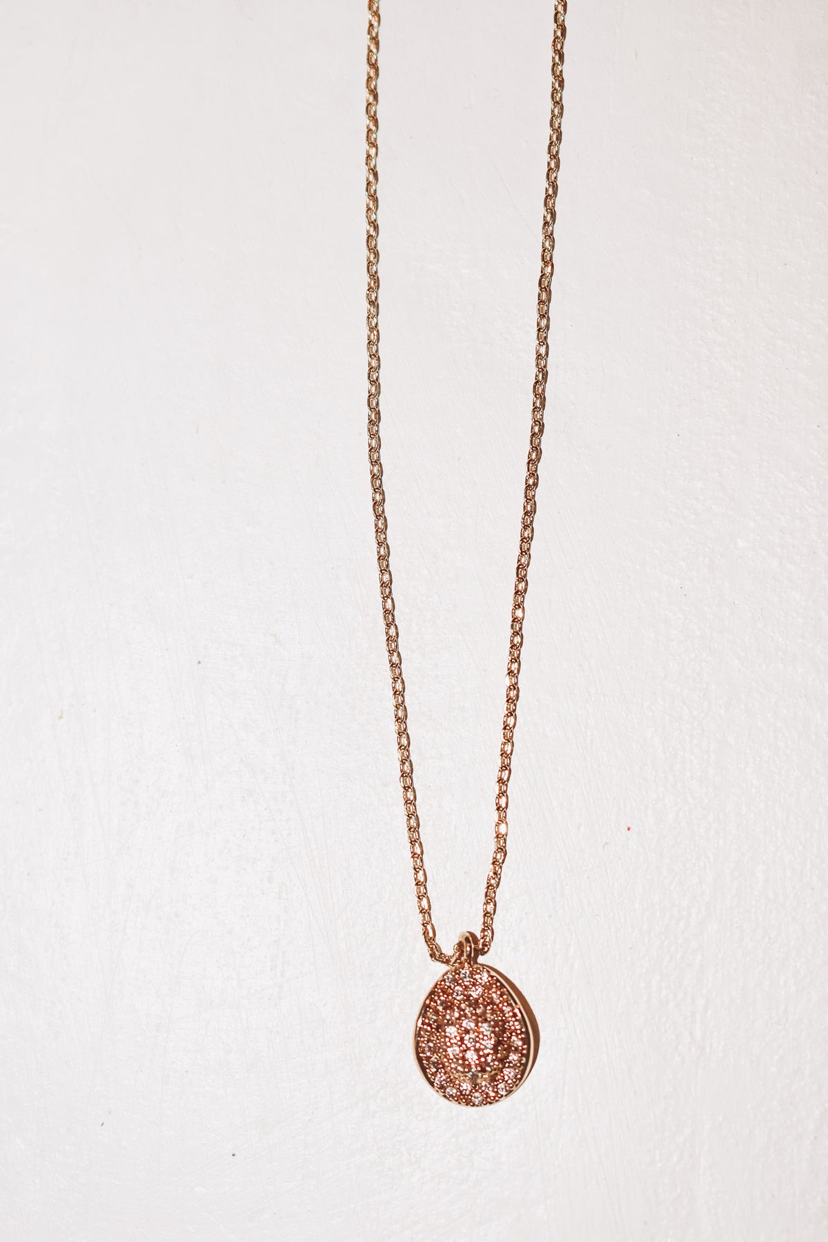 Cowgirl Hat Pave Necklace