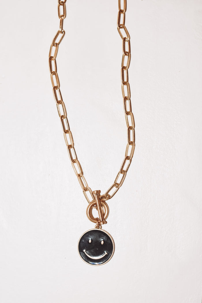 Happy Necklace- Black