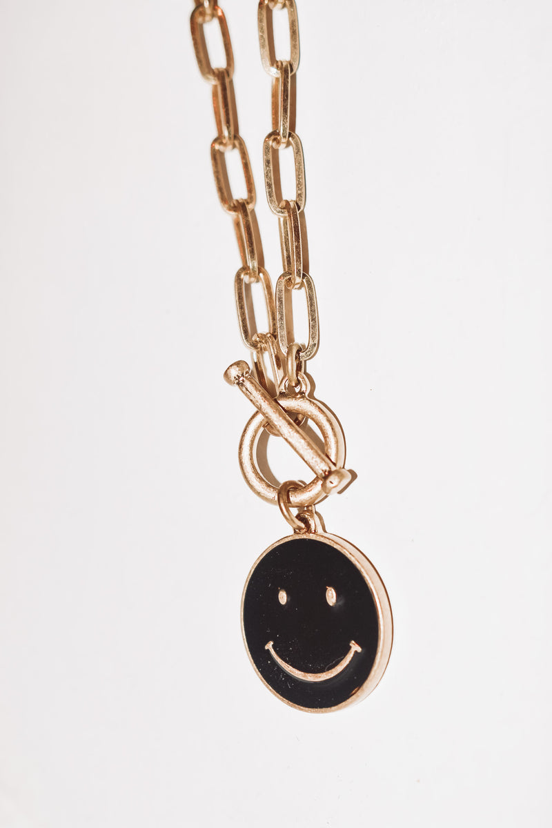 Happy Necklace- Black