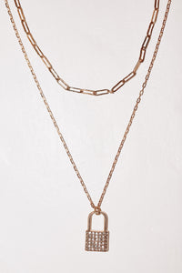 Love Lock Layered Necklace