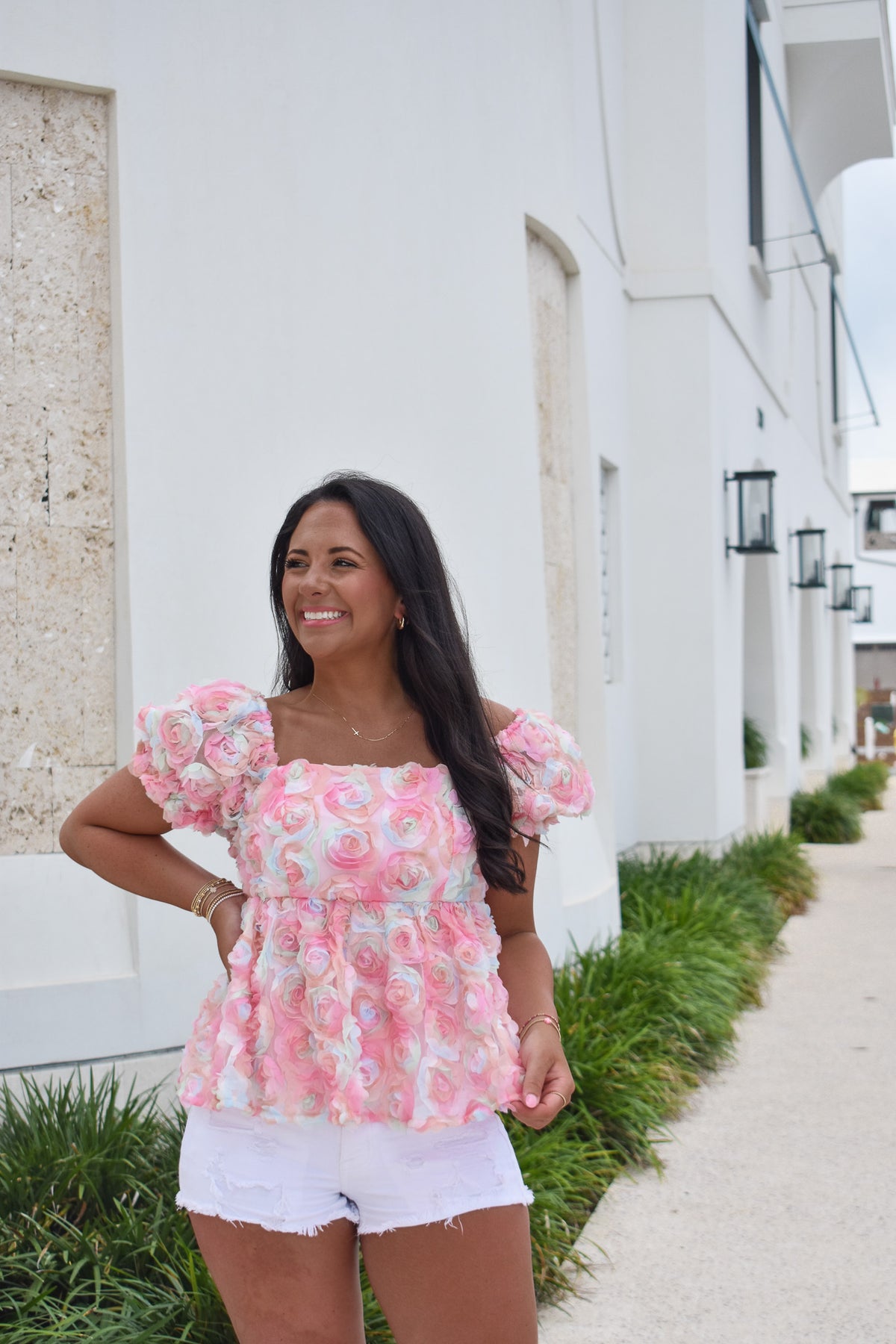 Olivia Pastel Floral Top