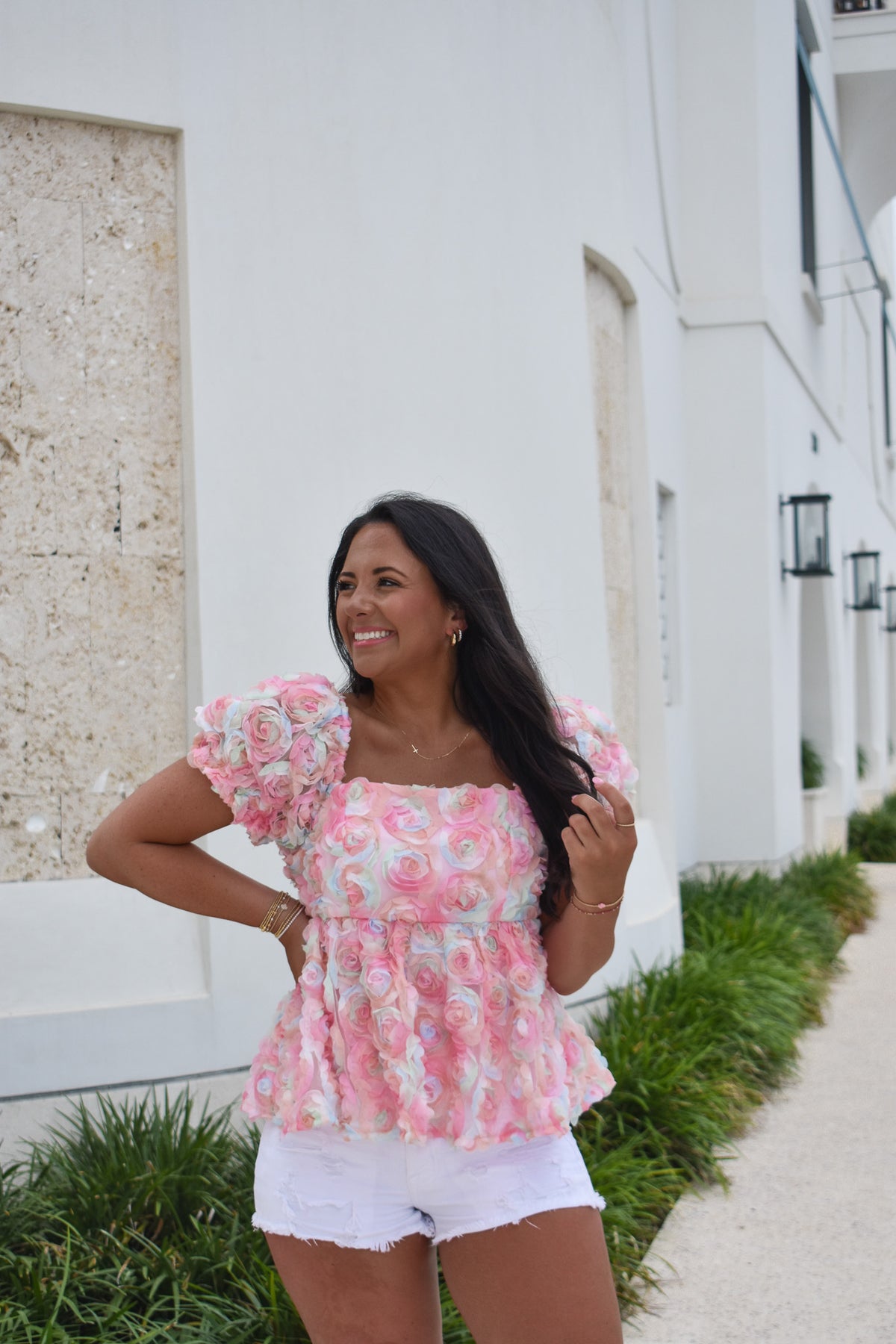 Olivia Pastel Floral Top