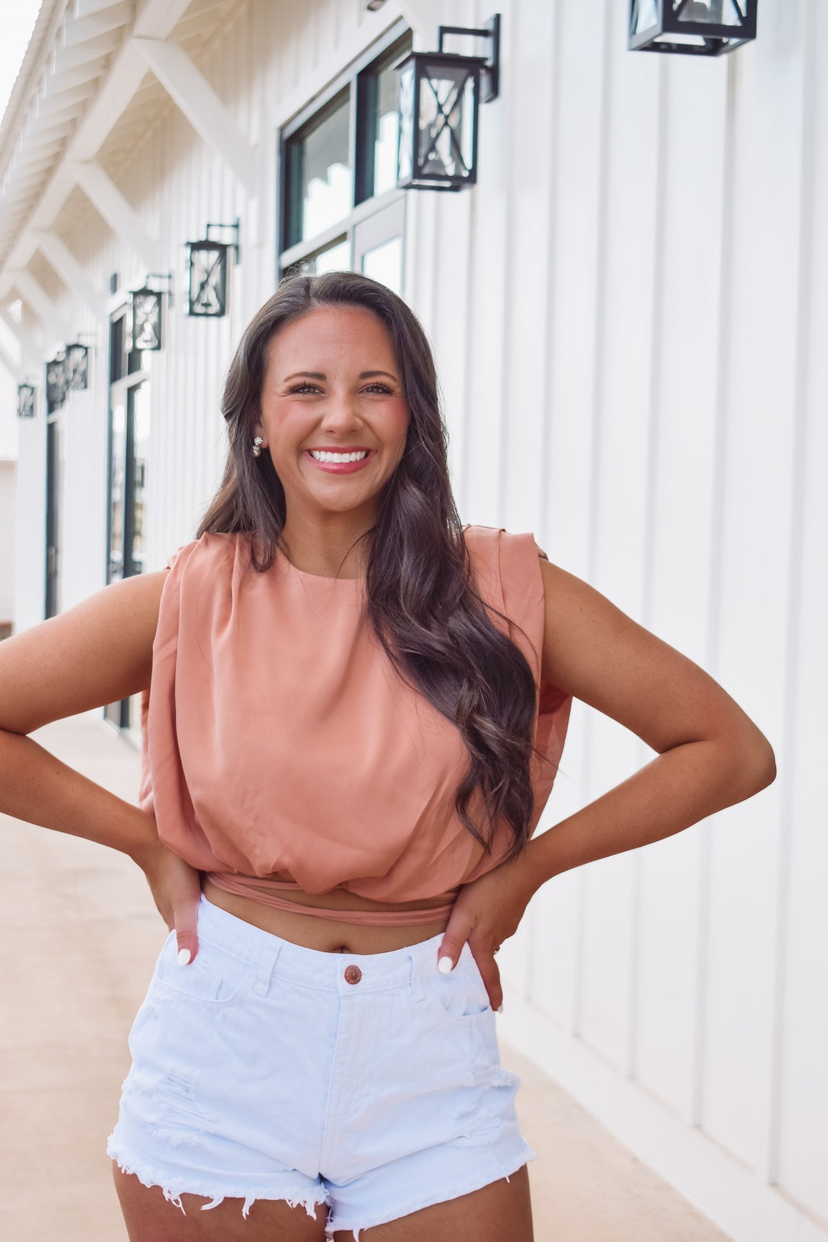 Stella Criss Cross Top - Sand