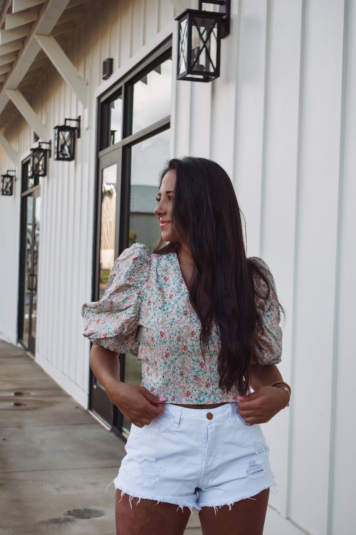 Penelope Puff Sleeve Floral Top