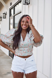 Penelope Puff Sleeve Floral Top