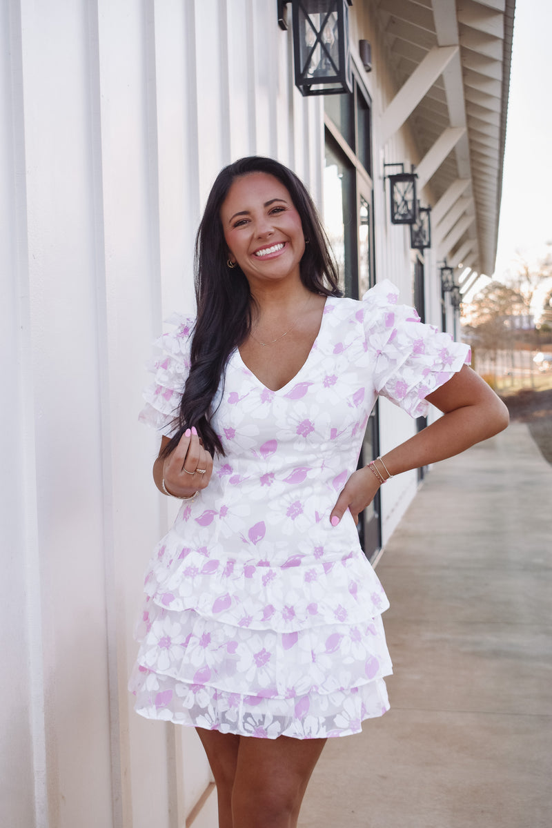 Presley Floral Ruffle Dress