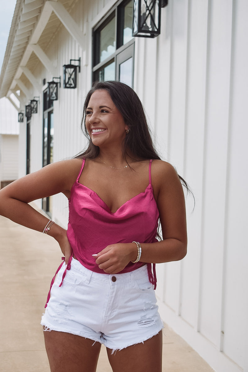 Sweetheart Cami Top - Pink