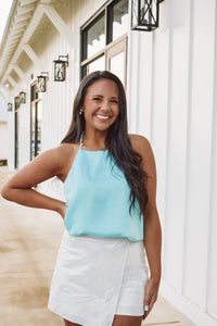 Pearl Cami Top - Baby Blue